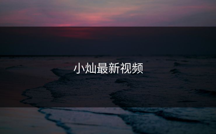 小灿最新视频